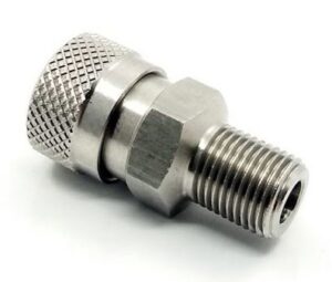Stainless 1/8BSP Threaded Male with Quick Disconnect Female Connector