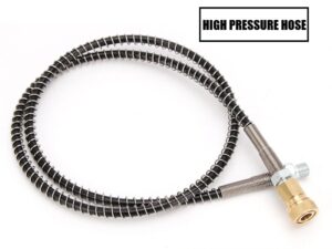 150cm High Pressure Spring Wrapped Hose With Quick Connectors