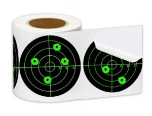 250 Splatter Reactive Target Stickers Roll - 3" Adhesive