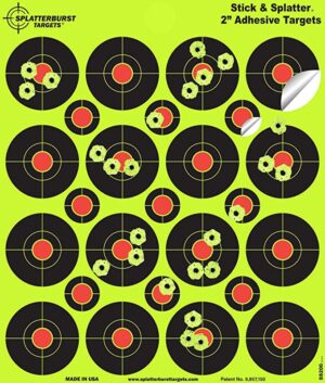 Splatterburst Targets - 2 inch Stick & Splatter Self Adhesive Shooting Targets (400 Stickers)