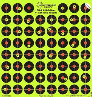 Splatterburst Targets - 1 inch Stick & Splatter Self Adhesive Shooting Targets (640 Stickers)