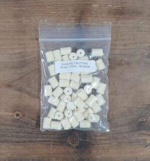 Patchworm Plain Felt cleaning Buttons .30cal/7.50mm (50CT)