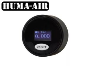 Huma Digital Mini Pressure Gauge 28 mm. G1/8 BSP Threads 300 Bar